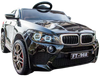 מכונית ממונעת 12V דמוי BMW X6 עם גלגלי EVA, הנעה 4X4, צלילים, אורות ושלט רחוק - שחור