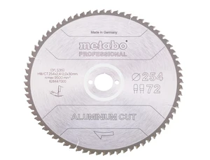  להב עגול לאלומיניום METABO Aluminium 254X30X72T 