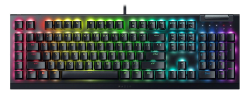 מקלדת גיימינג מכנית Razer BlackWidow V4 X עם תאורת RGB צבעונית