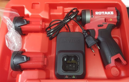 מברגת אימפקט נטענת 1/4 16V  180NM במזוודה מהודרת + 2 סוללות 2 אמפר ומטען