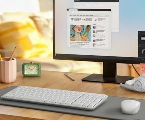 סט מקלדת ועכבר אלחוטיים Logitech Compact MK250