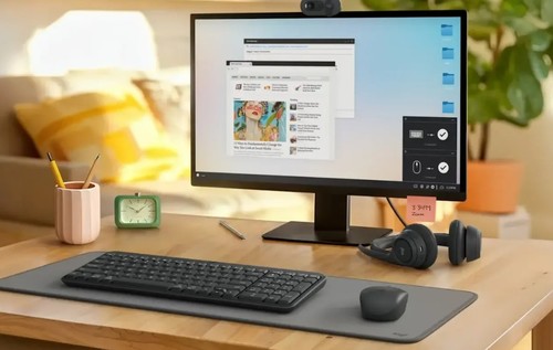 סט מקלדת ועכבר אלחוטיים Logitech Compact MK250