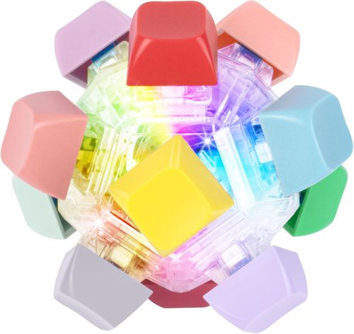 מחזיק מפתחות כדור מקלדת צבעוני