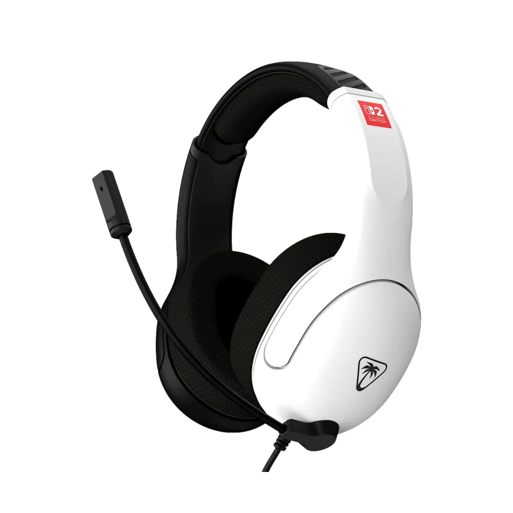 אוזניות גיימינג חוטיות Airlite™ Fit ל-Nintendo Switch™ 2 בצבע שחור/לבן מבית Turtle Beach