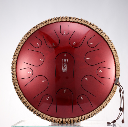 סטיל דראם HLURU TBP15-14 Jewel Red Steel Tongue Drum 14