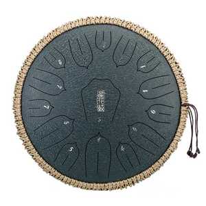 סטיל דראם HLURU THL15-13 Navy Blue Steel Tongue Drum 13" 15 notes lotus Carbon steel D-major