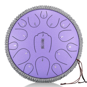 סטיל דראם HLURU THL15-13 Lavender Steel Tongue Drum 13" 15 notes lotus Carbon steel D-major
