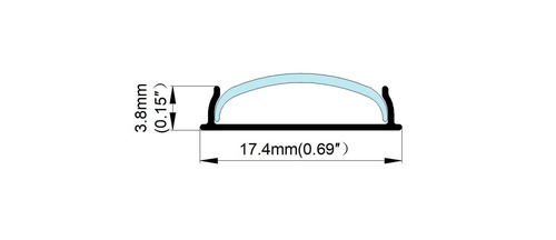 פרופיל 1808 גמיש ללדים ACTEC