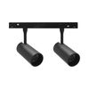 ספוט לד שחור לפס צבירה מגנטי TIKTOK SPOT 2X8W 3CCT