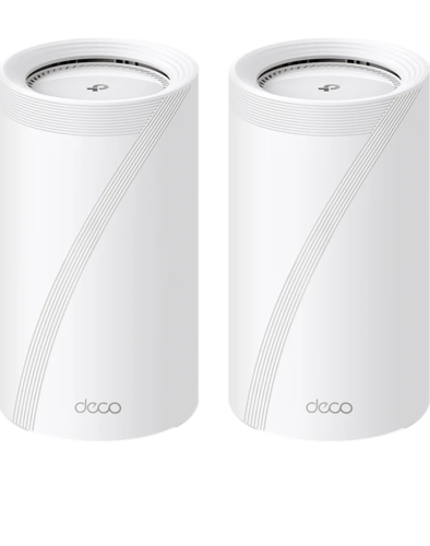 ראוטר מגדיל טווח Tp-Link Deco BE85 BE19000 Tri-Band Mesh WiFi 7 System – שתי יחידות