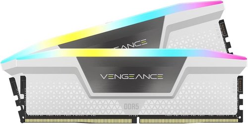 זיכרון Corsair Vengeance RGB 32GB DDR5 6400MHz לבן