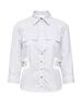 Cotton shirt with small tie - oxford color - baby blue