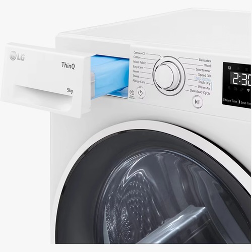 מייבש כביסה קונדנסור 9 ק''ג LG FD1609BD Heat Pump - גימור לבן 