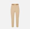 Trousers in technical bi-elastic fabric with belt