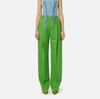Cool wool trousers with jewel plaque