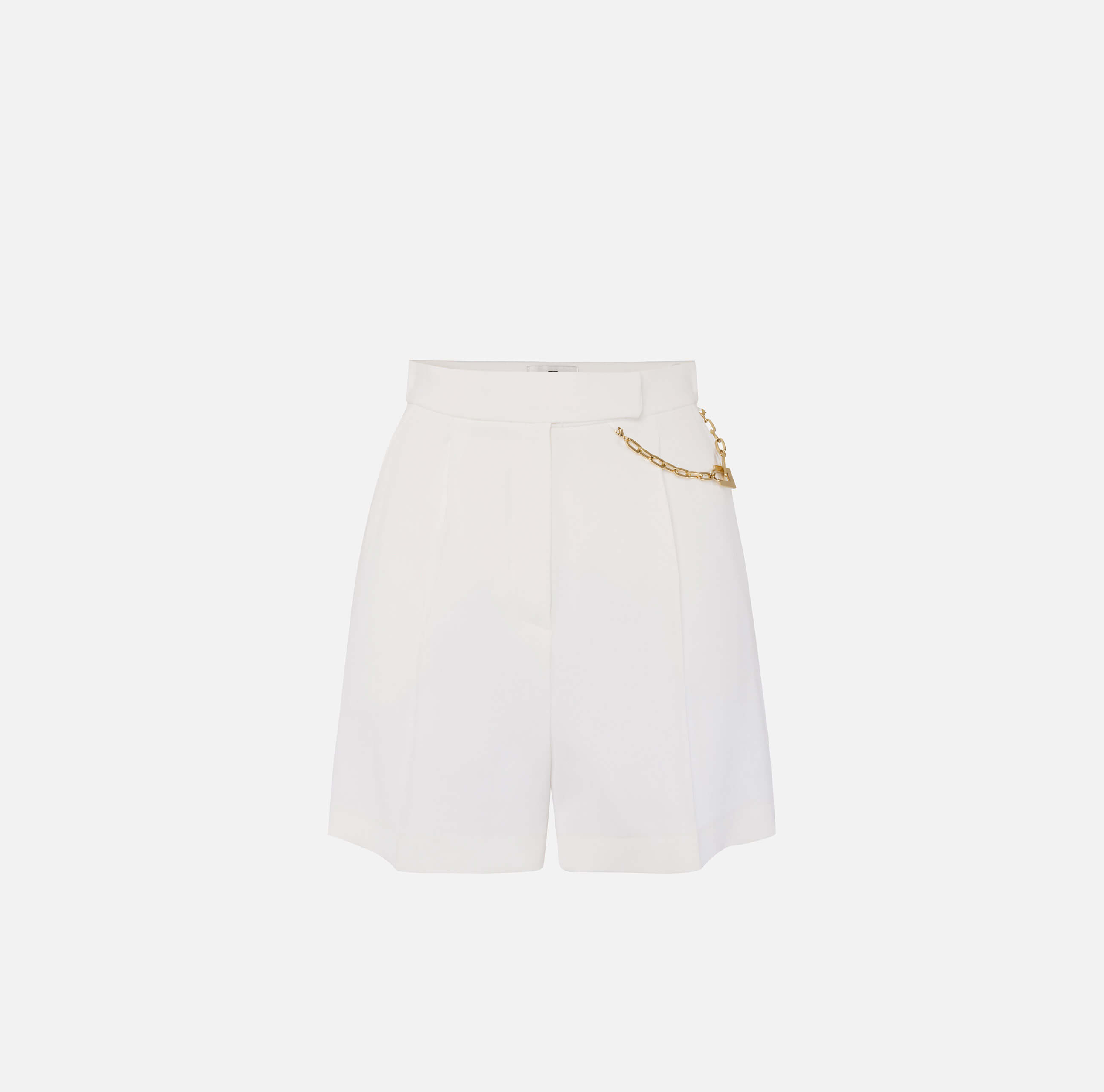 Shorts in gabardine fabric with jewel logo