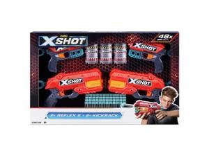 ארז הקרב האולטימטיבי: Zuru X-Shot Combo Pack (4 רובים + 48 חיצים)!