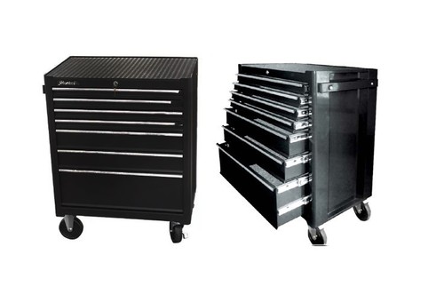  סט שולחן עבודה מתכוונן 7 פונקציות רב שימושי + עגלת כלים 7 מגירות מקצועית גדולה 170117-002 KIT