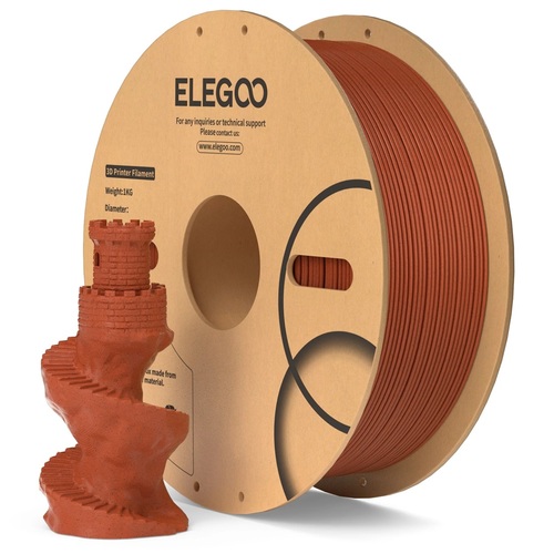פילמנט PLA שיש אדום לבנה 1 ק
