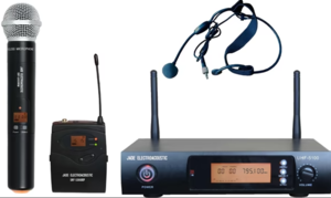 UHF-5100 ערכת מיקרופון / מדונה אלחוטיים + מקלט מבית Jade