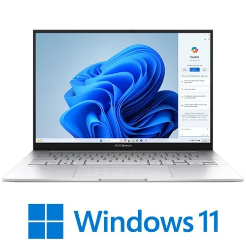 מחשב נייד ASUS Zenbook 14 עם מסך OLED 3K, Intel Core Ultra 5 וזיכרון 16GB