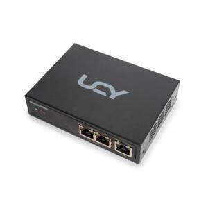 מאריך PoE גיגהביט דו יציאות 10/100/1000Mbps עד 60W UCY PE2P