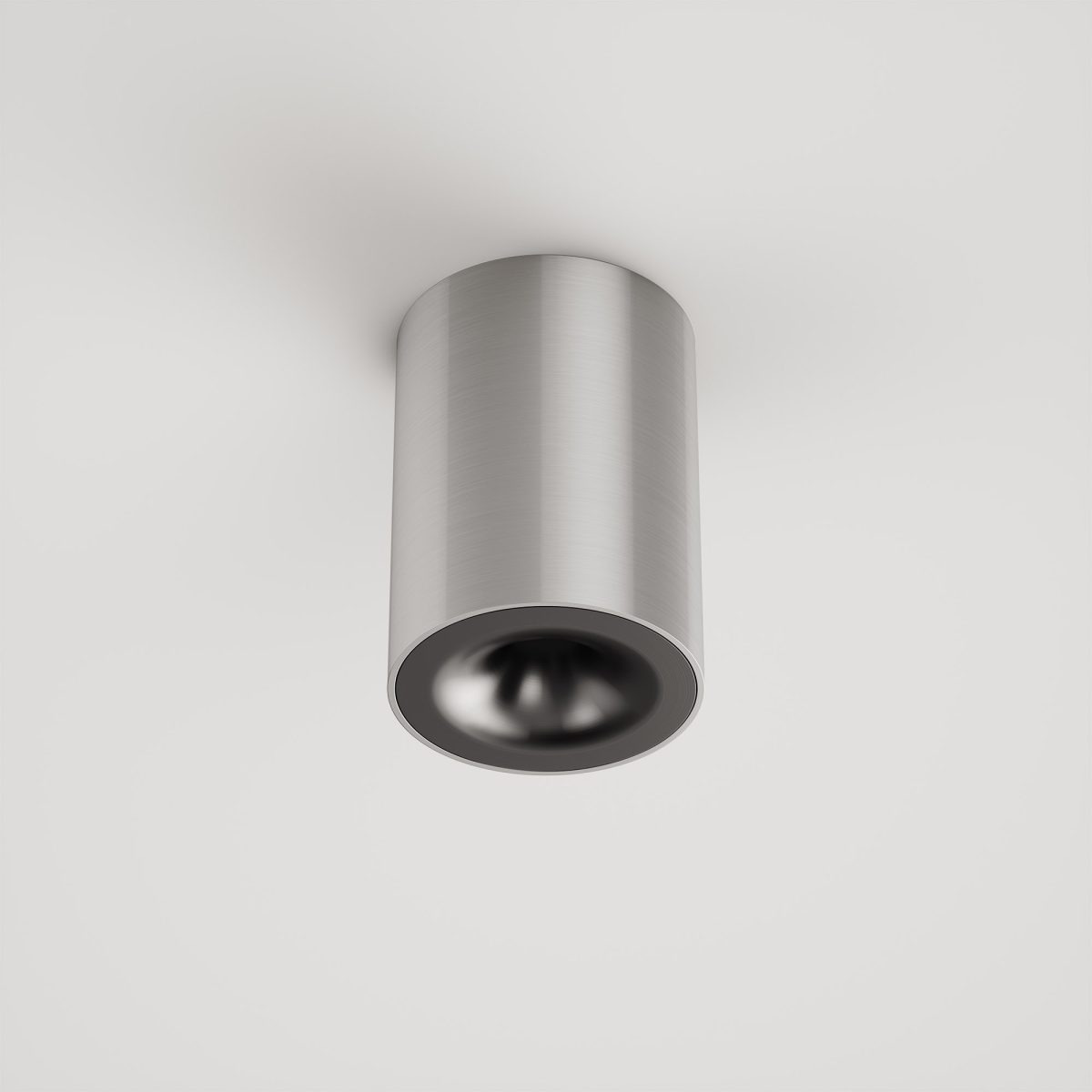 צילינדר צמוד תקרה ניקל ושחור 6W דגם "C"