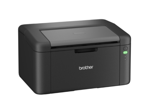 מדפסת אלחוטית Brother HL-1240W עם טונר TN-1150 1K ליד מחשב נייד