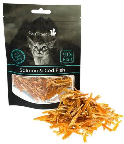 חטיף לחתולים פטס פרוג'קט סלמון ודג קוד