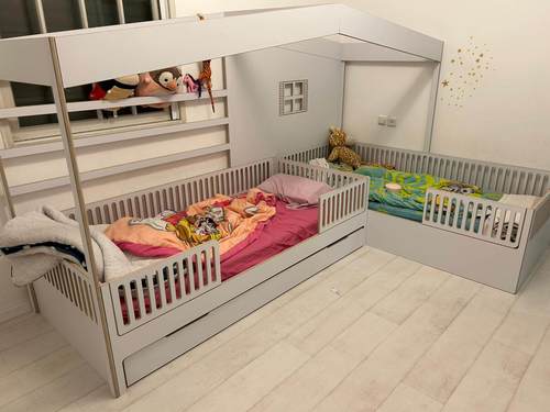 מיטת L דגם בית