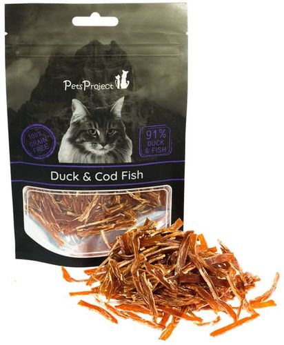 חטיף לחתולים פטס פרוג'קט ברווז ודג קוד