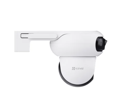 Ezviz H90 Dual 2K+ – מצלמה חיצונית עמידה למזג אוויר עם סאונד דו-כיווני וצופר מובנה.