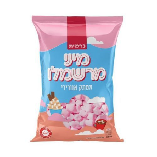 מרשמלו מיני ורוד 500 גרם בד״ץ (פרווה)