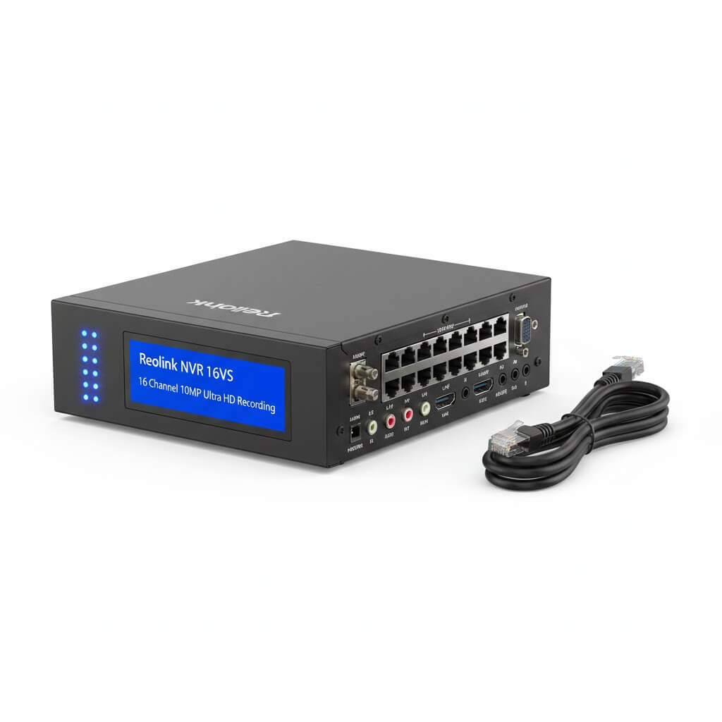 מערכת הקלטה Reolink 16NVS – NVR עוצמתי 16 ערוצים, תמיכה עד 16MP 