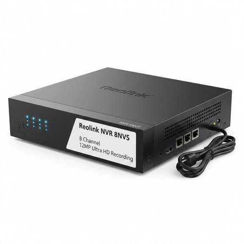 מכשיר הקלטה Reolink NVR 8NVS: עוצמה של 12MP ושקט נפשי ללא פשרות