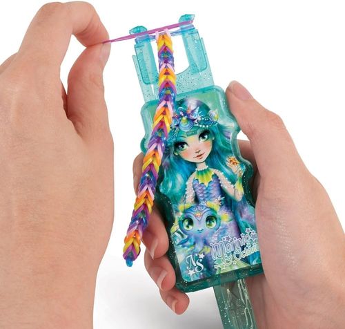 ערכת יצירת צמידי חברות גדולה Rainbow Loom עם למעלה מ 3200 גומיות ו 122 חרוזים ותליונים