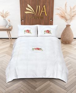 סט מצעים למיטה רחבה במיוחד 200×220 – דגם קלאסי בד אל־קמט