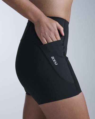 טייץ קומפרשן קצר Aero Mesh Hi-Rise Comp 4In Sht BLK/SRF