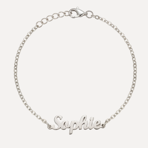 צמיד שם בכסף 925