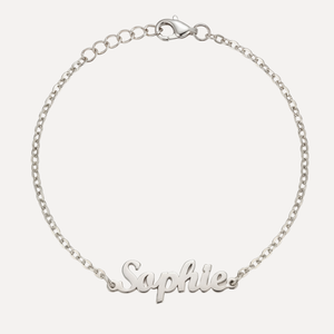 צמיד שם בכסף 925