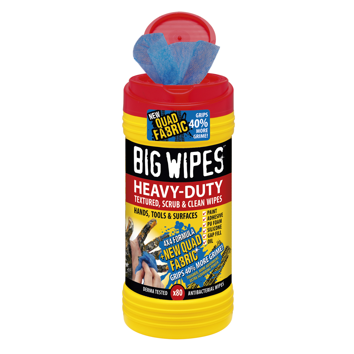 מגבונים לידיים Heavy Duty BIGWIPES PLAT-504