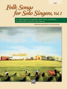 ספר תווים לשירה Folk Songs for Solo Singers, Vol. 1