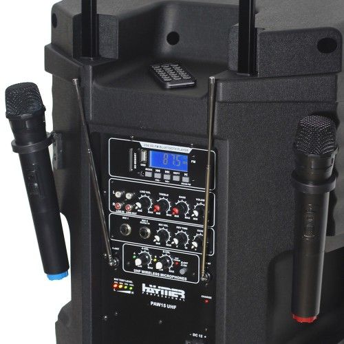 בידורית Haymer PAW 15V כולל 2 מיקרופונים ושלט