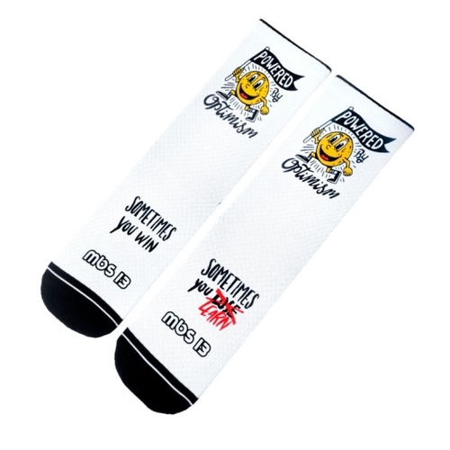 גרבי רכיבה לבן -MALDITA BUENA OPTIMISM