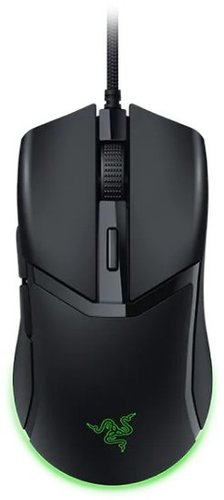 עכבר גיימינג חוטי Razer Cobra בצבע שחור עם תאורת RGB