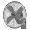 מאוורר קיר RETRO כרום 16″ – עם שלט
