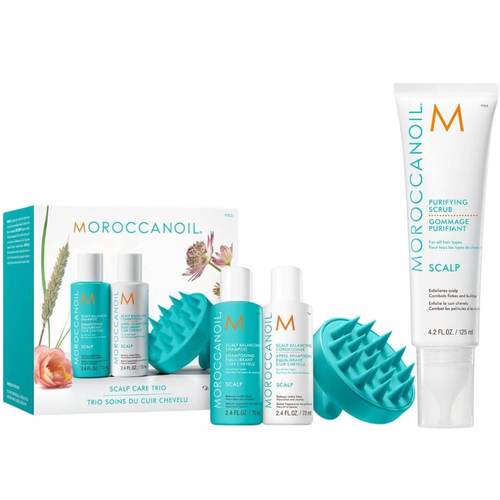 מארז התנסות לטיפוח הקרקפת MOROCCANOIL SCALP שמן מרוקאי + פילינג לטיהור הקרקפת שמן מרוקאי 125 מ