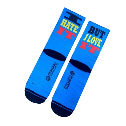גרבי רכיבה כחול -MALDITA BUENA LOVE IT