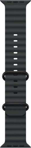 רצועת Ocean Band לשעון Apple Watch 42 /44/45/49mm צבע Black - Black Titanium Finish - מידה One Size
