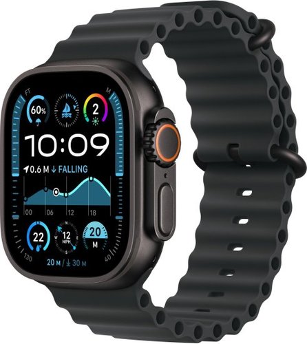 רצועת Ocean Band לשעון Apple Watch 42 /44/45/49mm צבע Black - Black Titanium Finish - מידה One Size